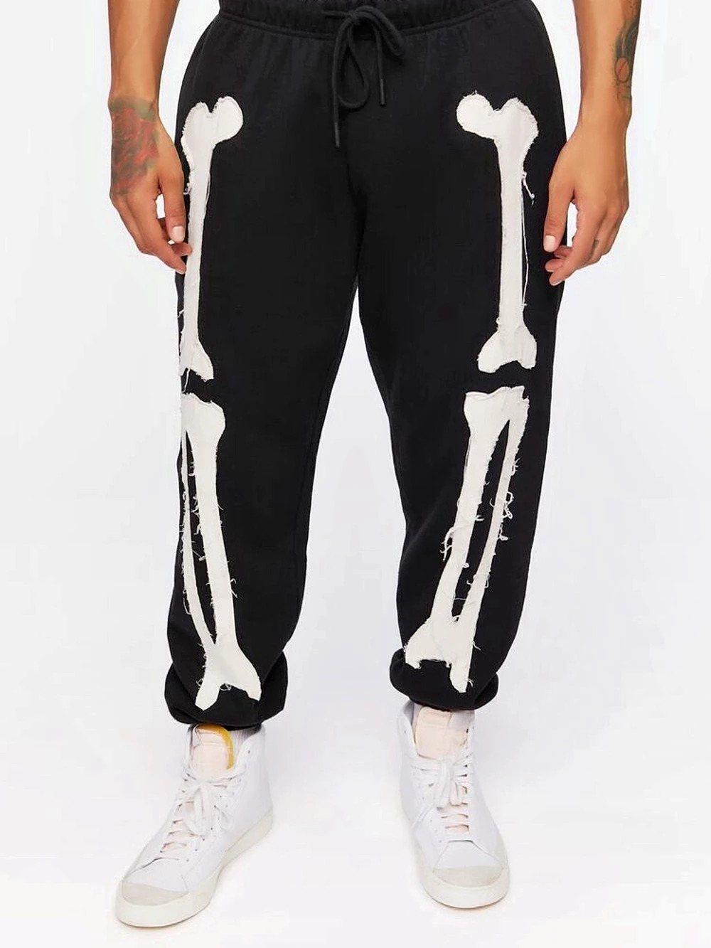Skeleton Joggers Black & White